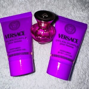 Versace Dylan Purple Collection with 3 products- New Sealed!